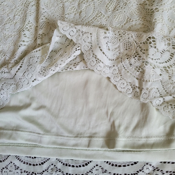 Ricki's Light Green Lace Ruffle Sleeve Top - Picture 4 of 8